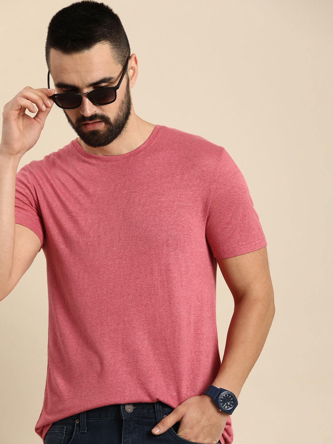 

Celio Round Neck T-shirt, Red
