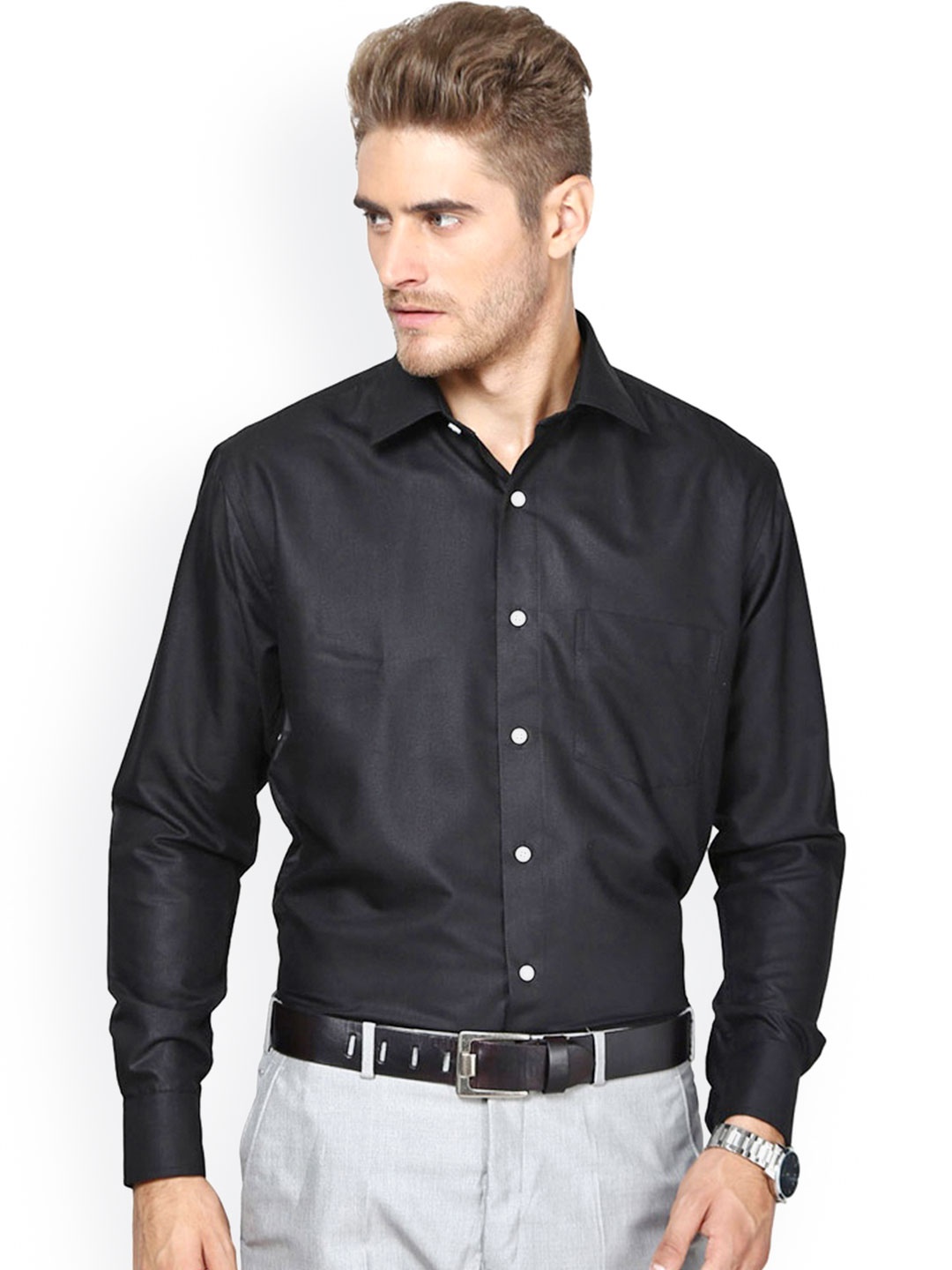 

Shaftesbury London Black Standard Fit Formal Shirt