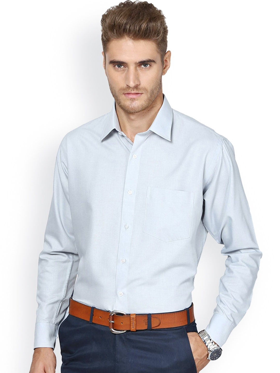 

Shaftesbury London Grey Standard Fit Formal Shirt