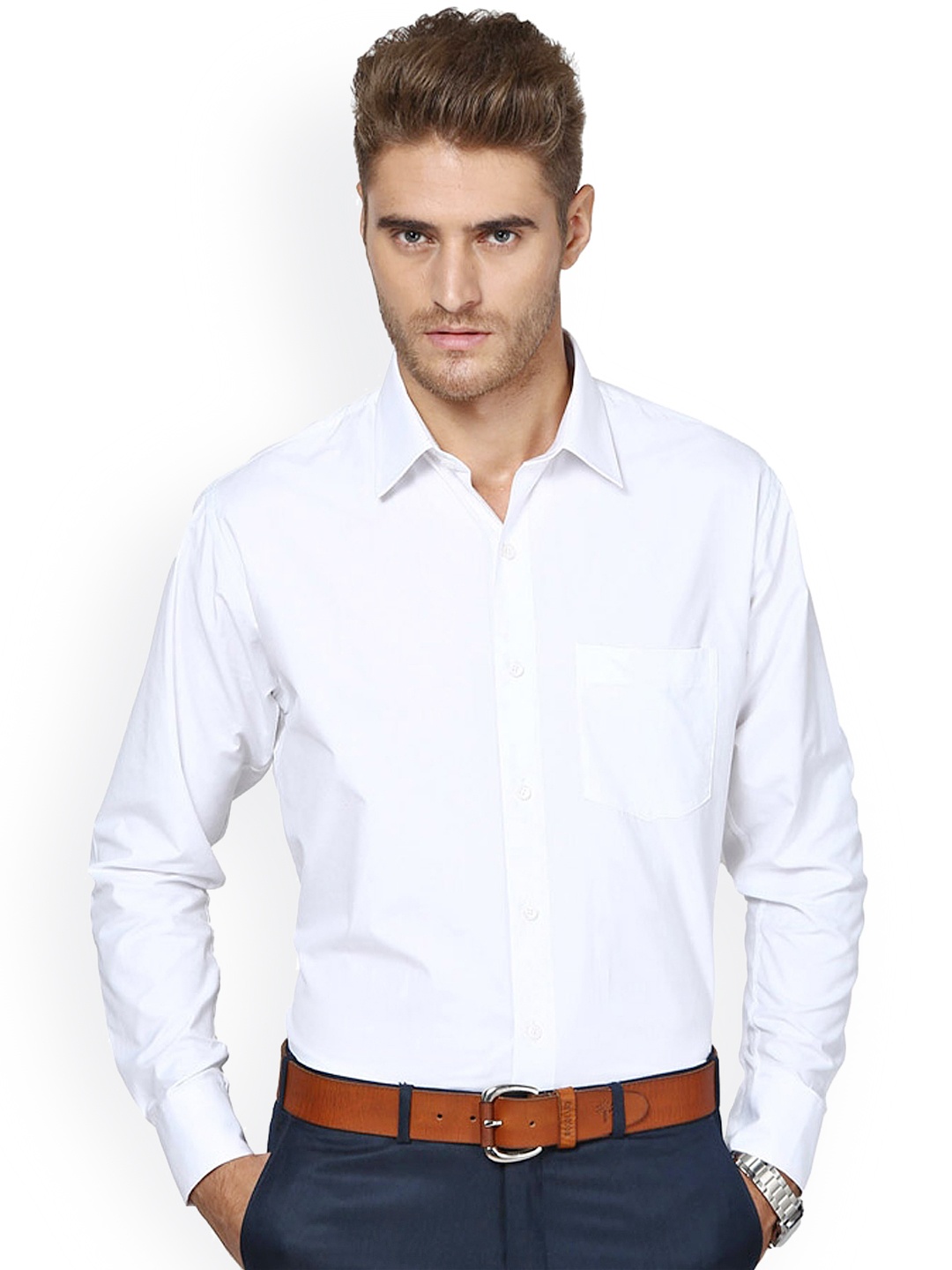 

Shaftesbury London White Standard Fit Formal Shirt