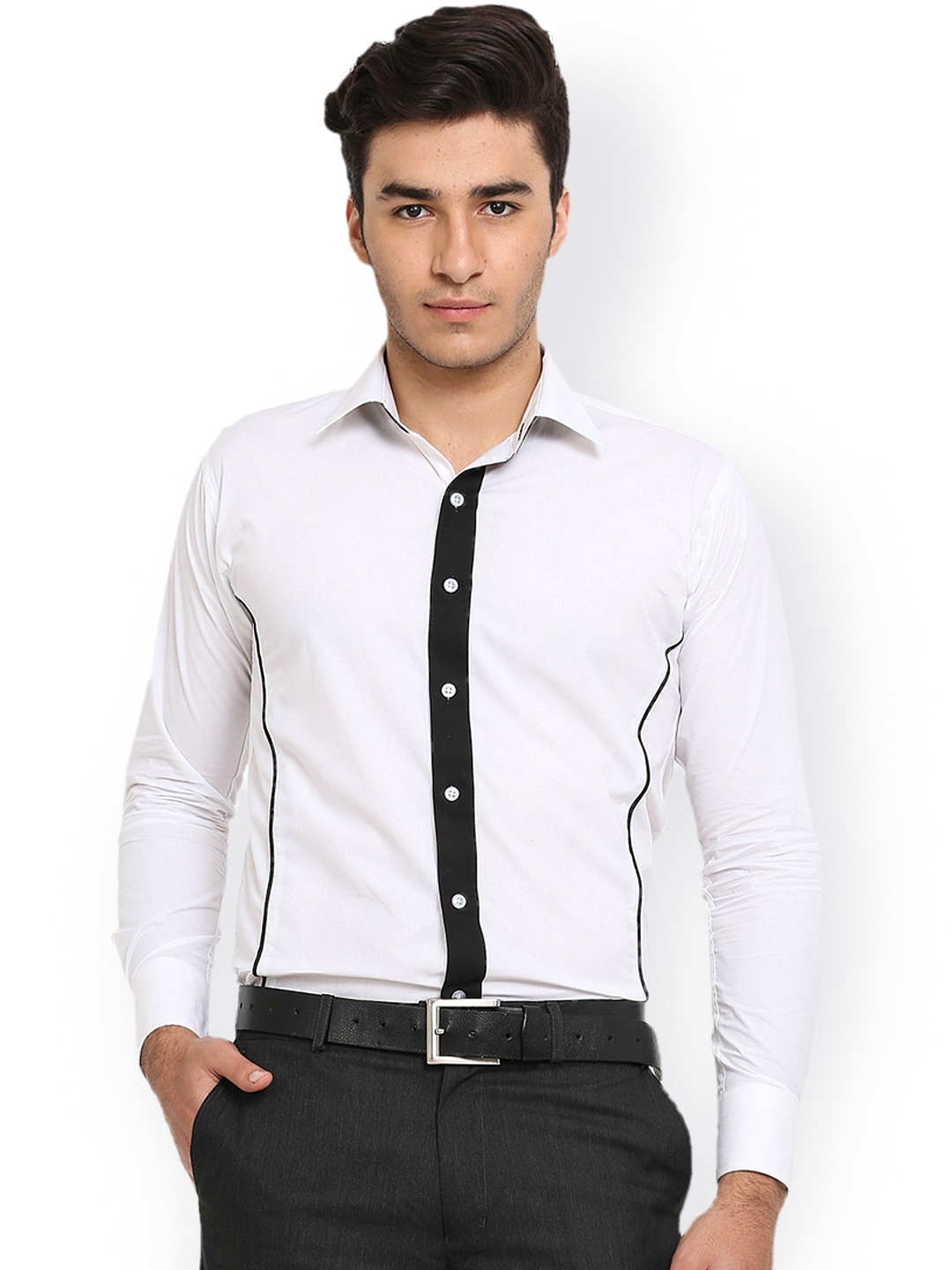 

Shaftesbury London White Slim Fit Formal Shirt