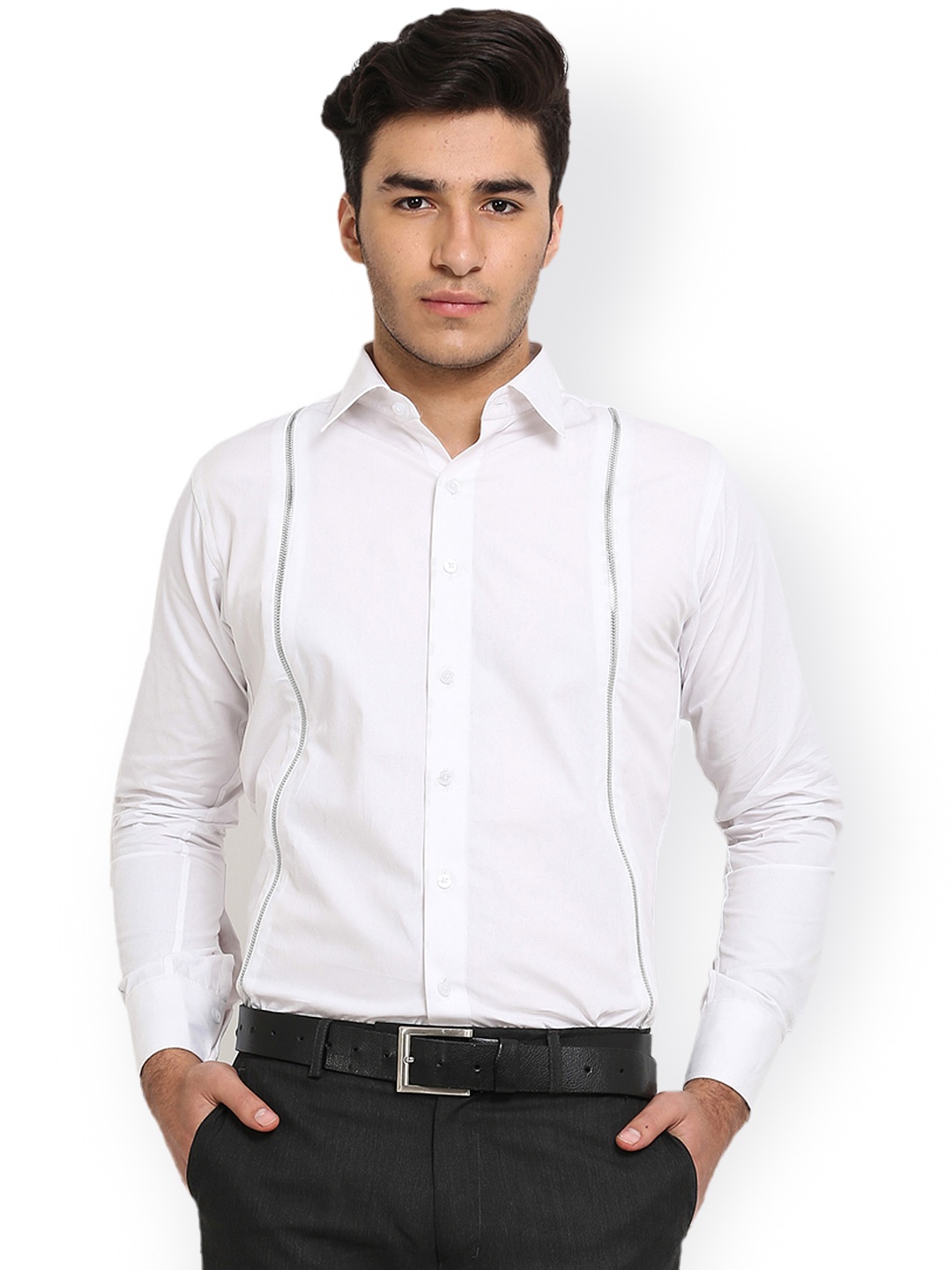 

Shaftesbury London White Slim Fit Formal Shirt