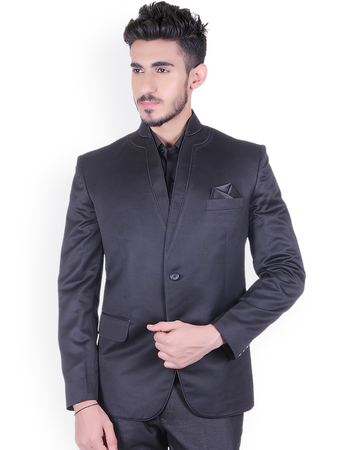 

Shaftesbury London Black Regular Fit Formal Blazer