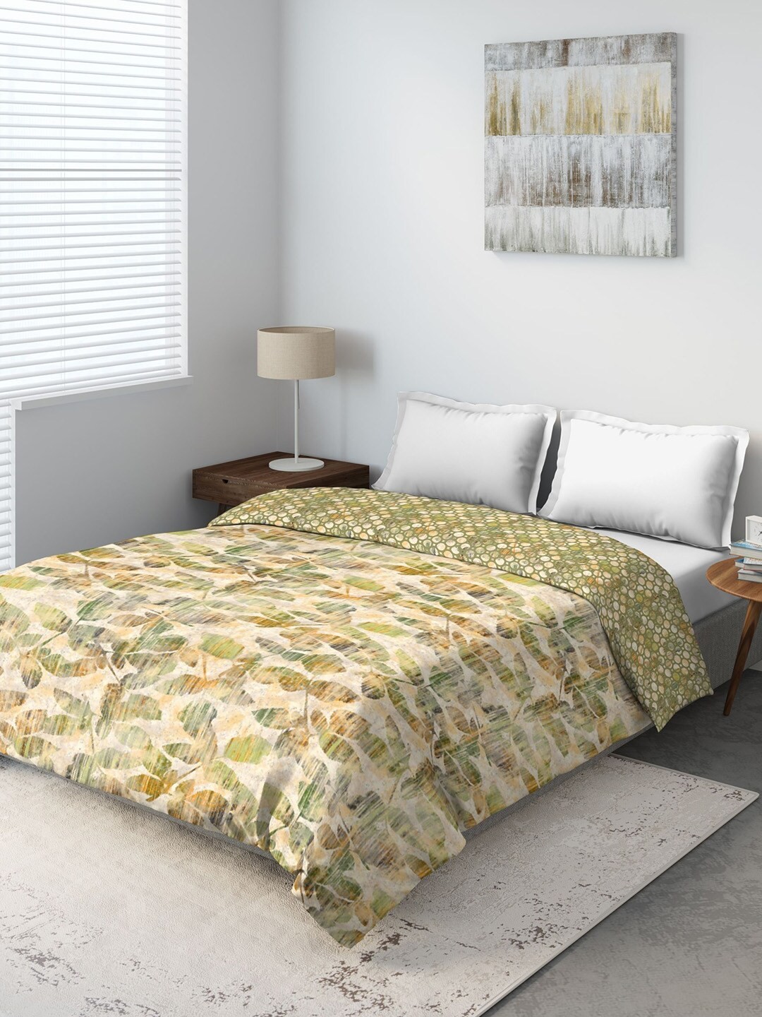 

DDecor Green Floral Summer 150 GSM Double Bed Comforter