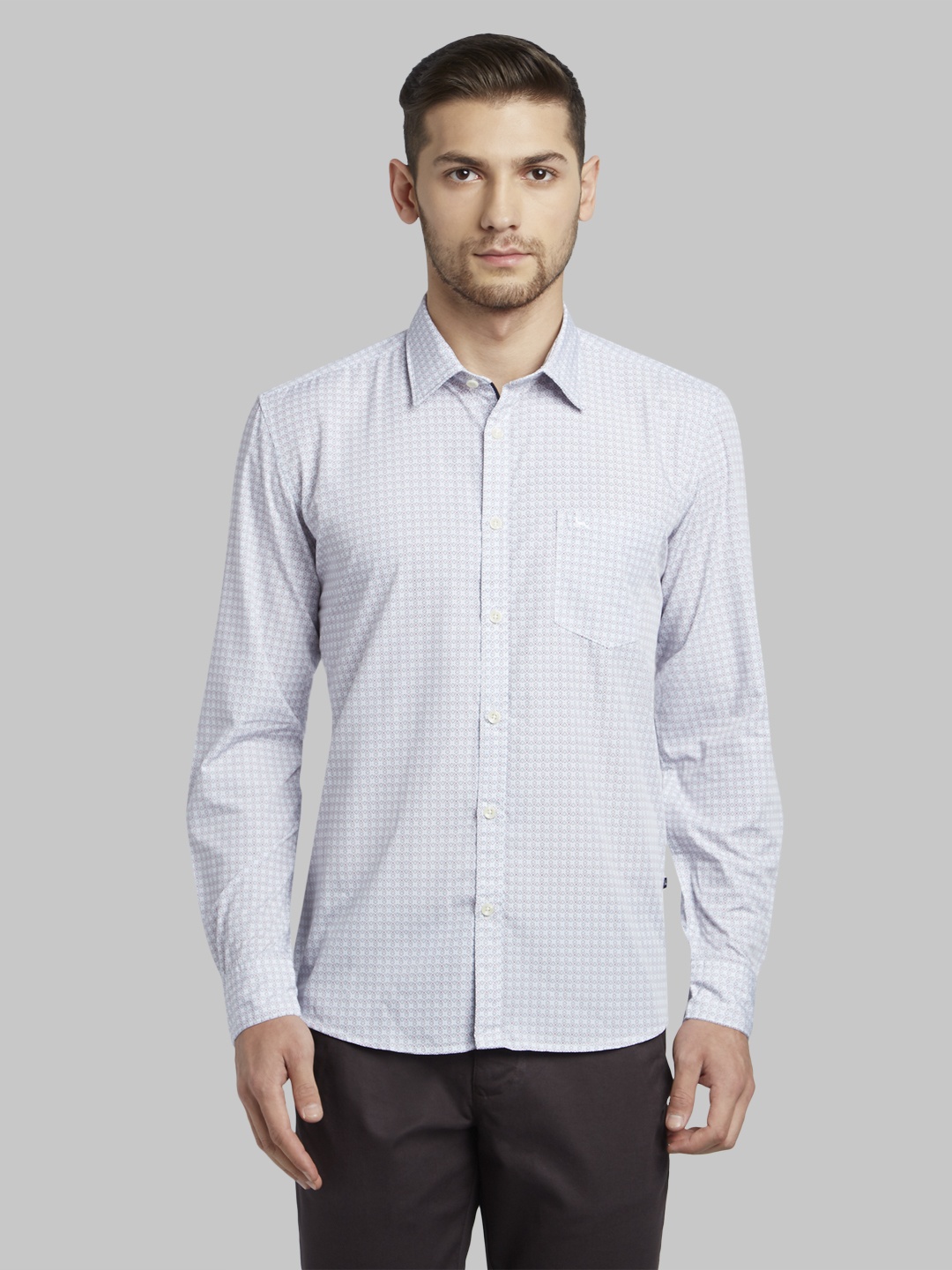 

Parx Men Blue & Red Slim Fit Printed Casual Shirt