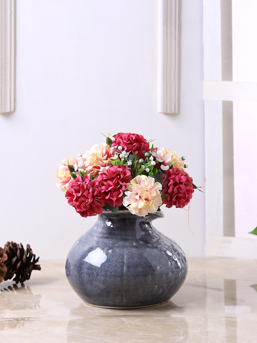 

TAYHAA Blue Ceramic Flower Vase