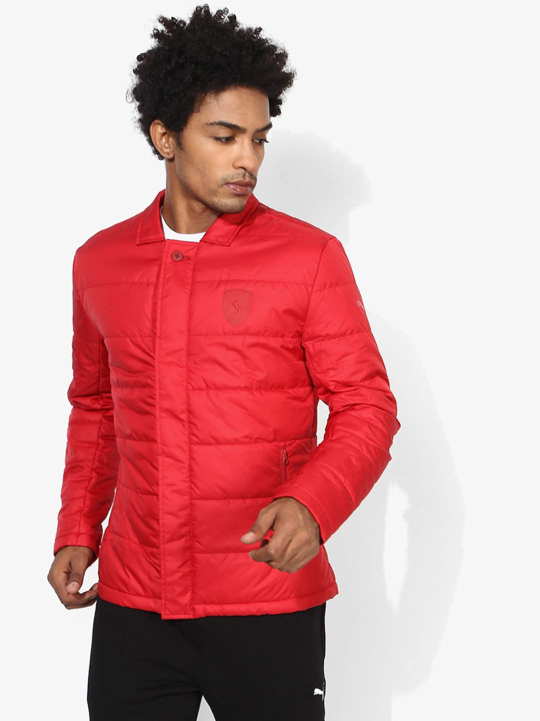 

PUMA Motorsport Men Red Solid Ferrari Padded Motorsport Jacket