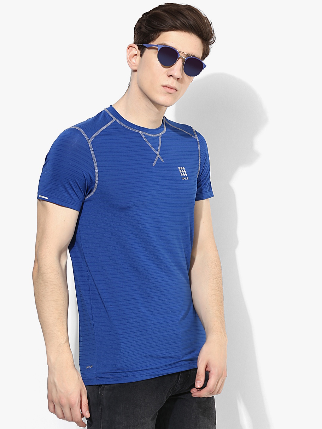 

Blue Round Neck T-Shirt