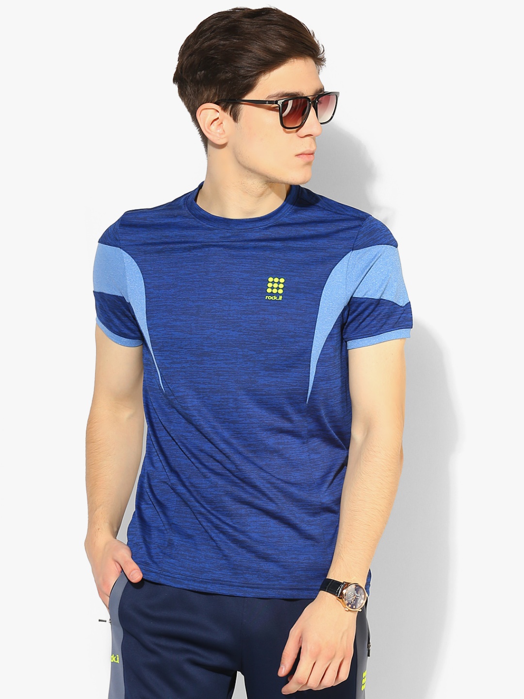 

Blue Round Neck T-Shirt