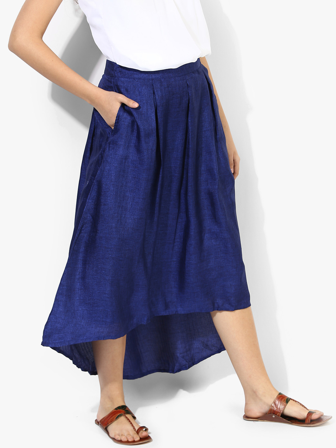 

Global Desi Women Blue Flared Skirt