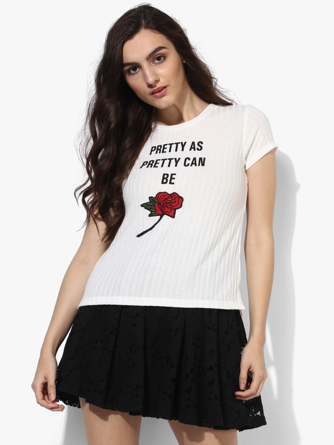 Off White Printed T Shirt