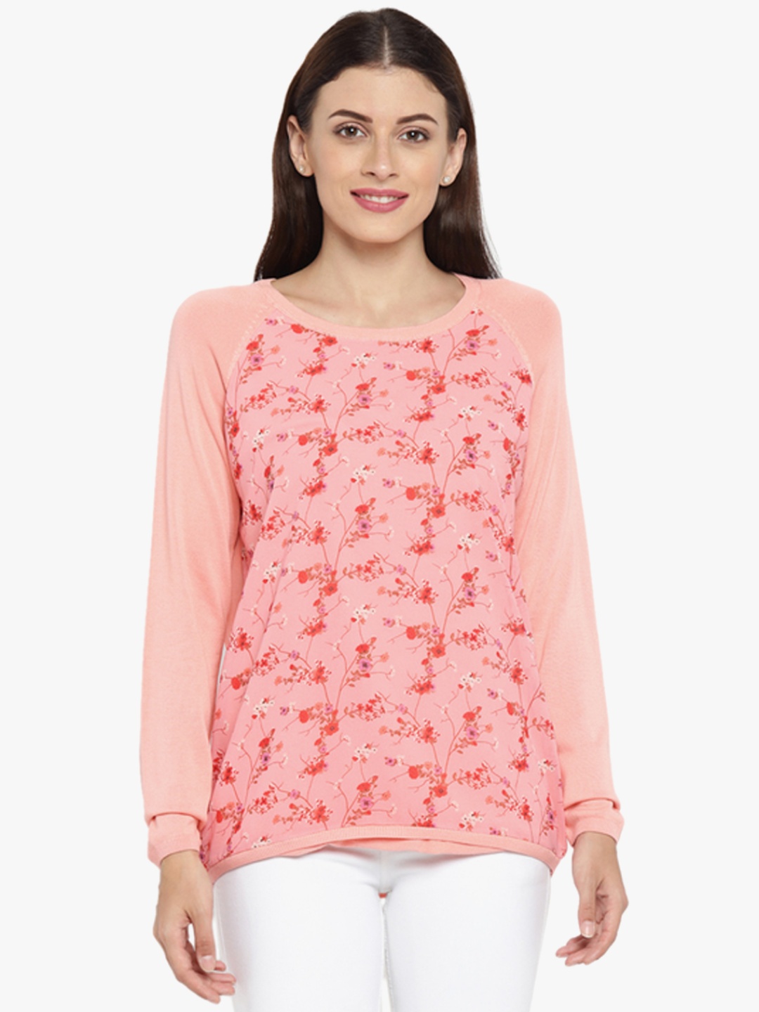 

Pink Printed Blouse