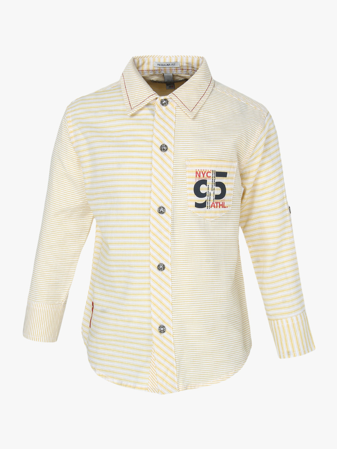 

Yellow Regular Fit Casual Shirt
