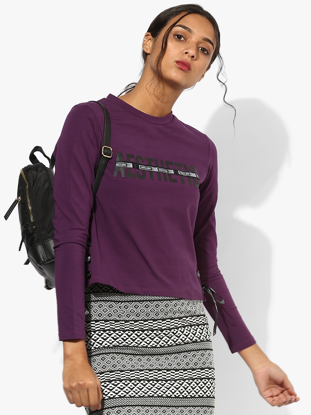 

CAMLA Purple Printed Blouse