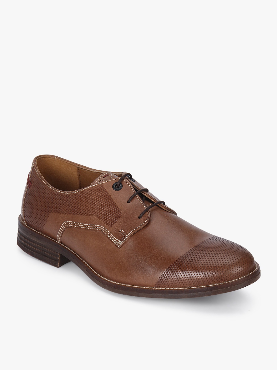 

Glitch Parkview Tan Derby Formal Shoes