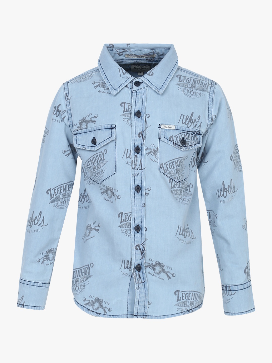 

Blue Regular Fit Casual Shirt