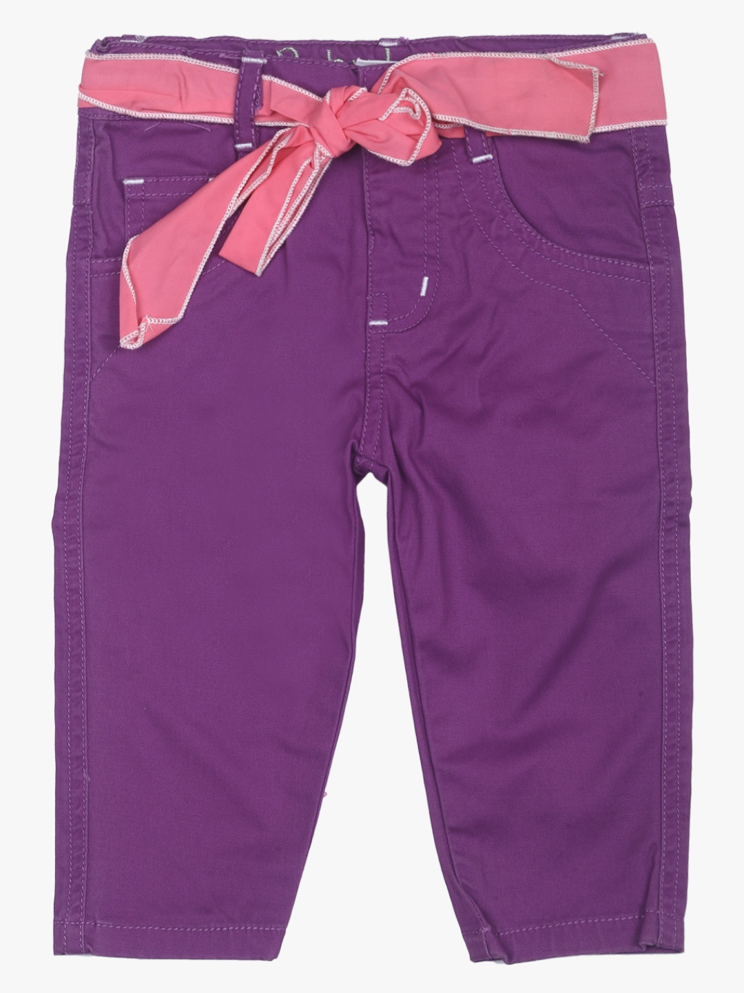 Purple Regular Fit Trousers