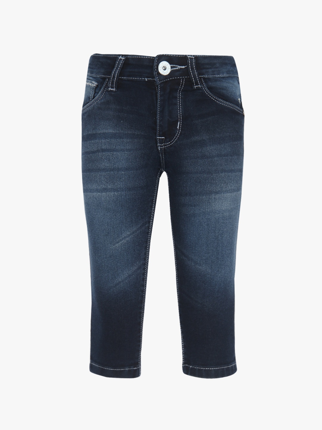 

Navy Blue Washed Capri