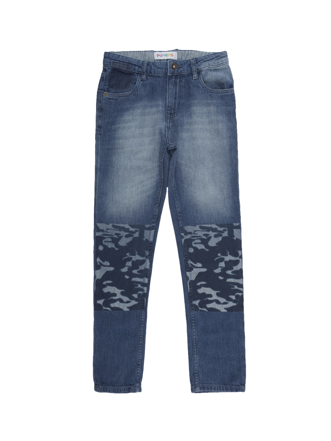 

POPPERS by Pantaloons Boys Blue Tapered Fit Mid-Rise Clean Look Jeans