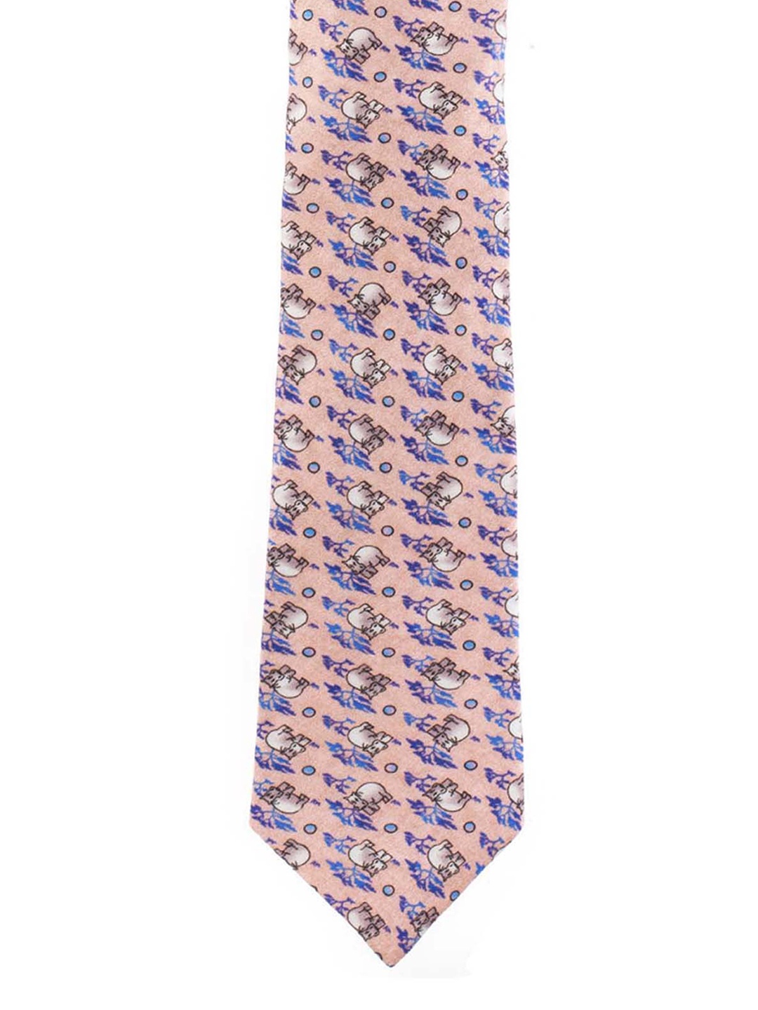 

The Tie Hub Pink Printed Skinny Tie