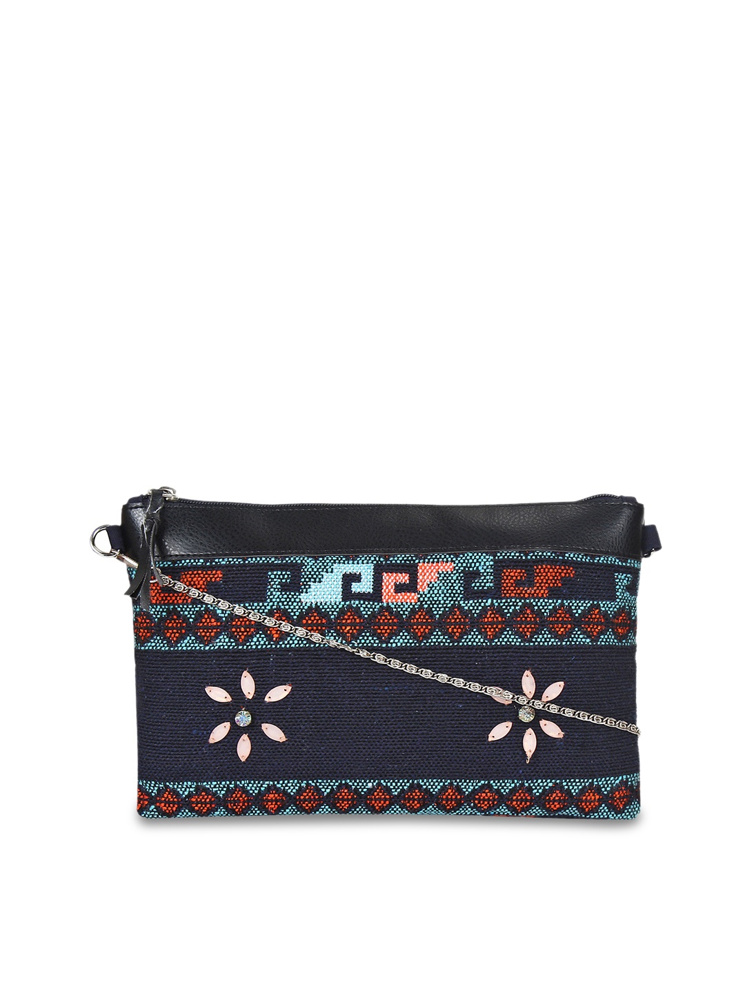 

Anekaant Multicoloured Self Design Sling Bag, Multi