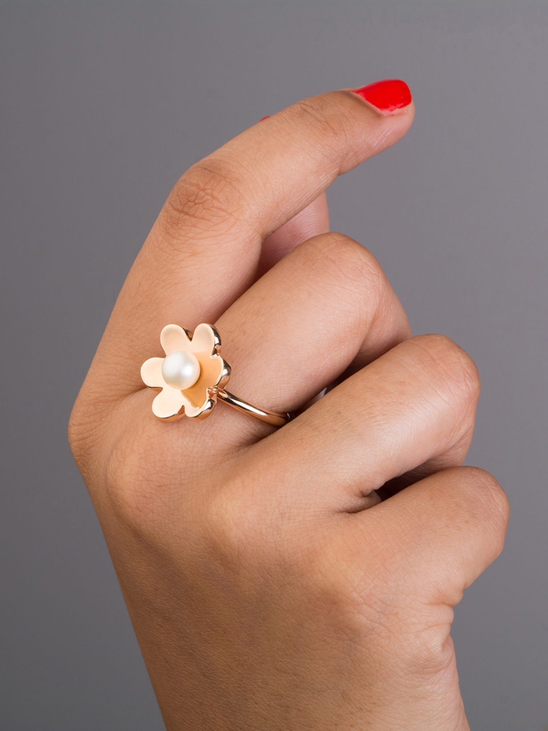 

TALISMAN Women Rose-Gold Plated Finger Ring