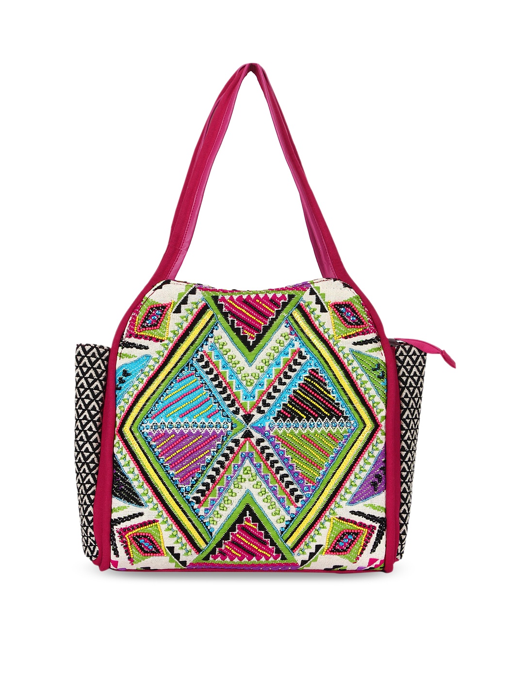 

Anekaant Multicoloured Self Design Shoulder Bag, Multi