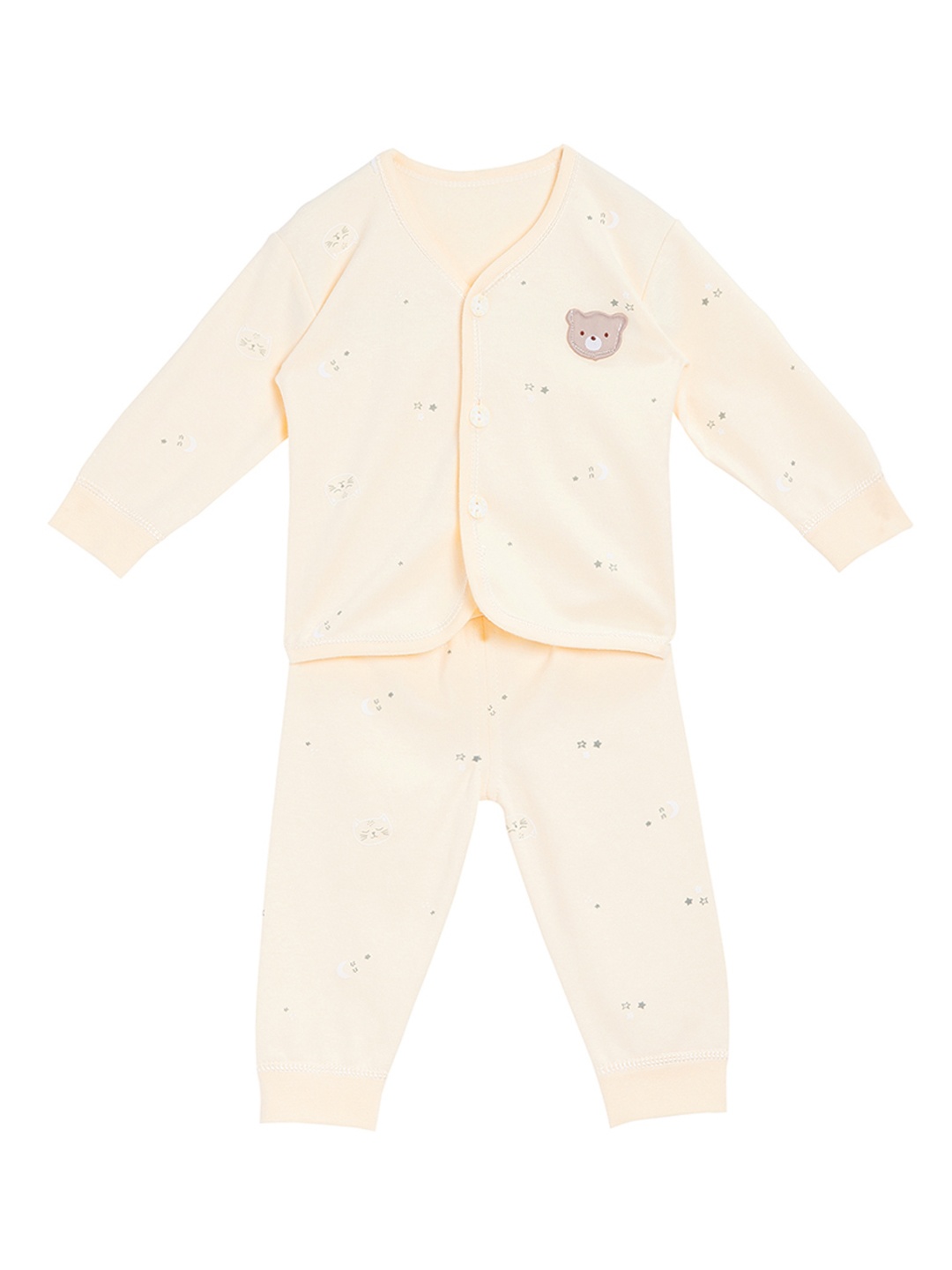 

Camey Unisex Pink Printed Night suit