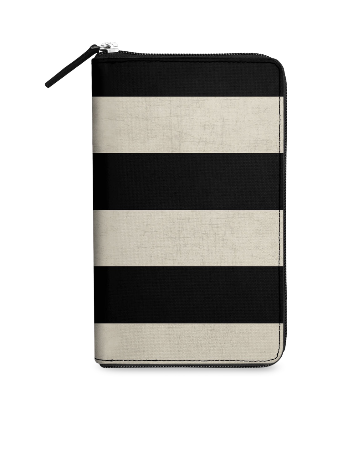 

DailyObjects Women Black & White Striped Passport Holder