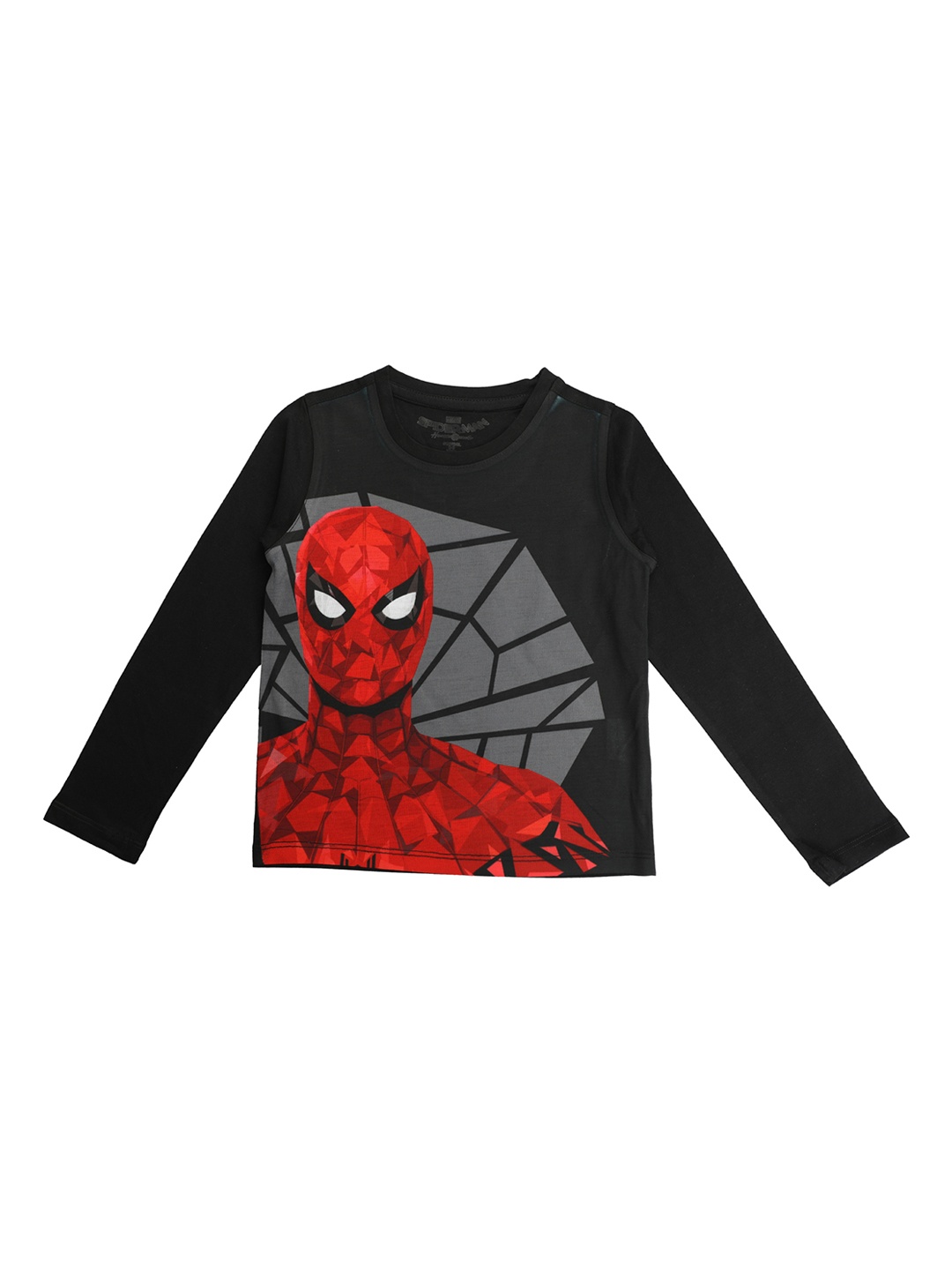 

Marvel by Wear Your Mind Boys Black Printed Round Neck T-shirt