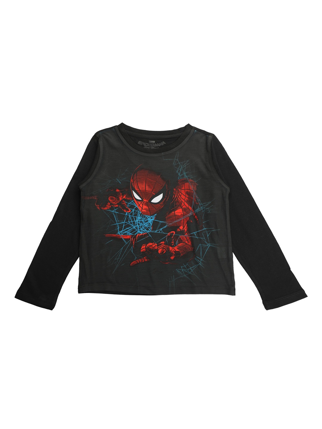 

Marvel by Wear Your Mind Boys Black Printed Round Neck T-shirt