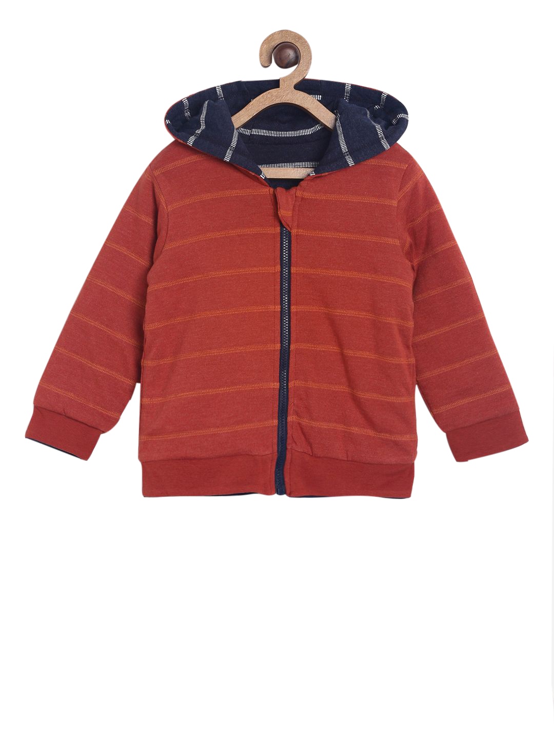

MINI KLUB Boys Multicoloured Striped Open Front Jacket, Multi