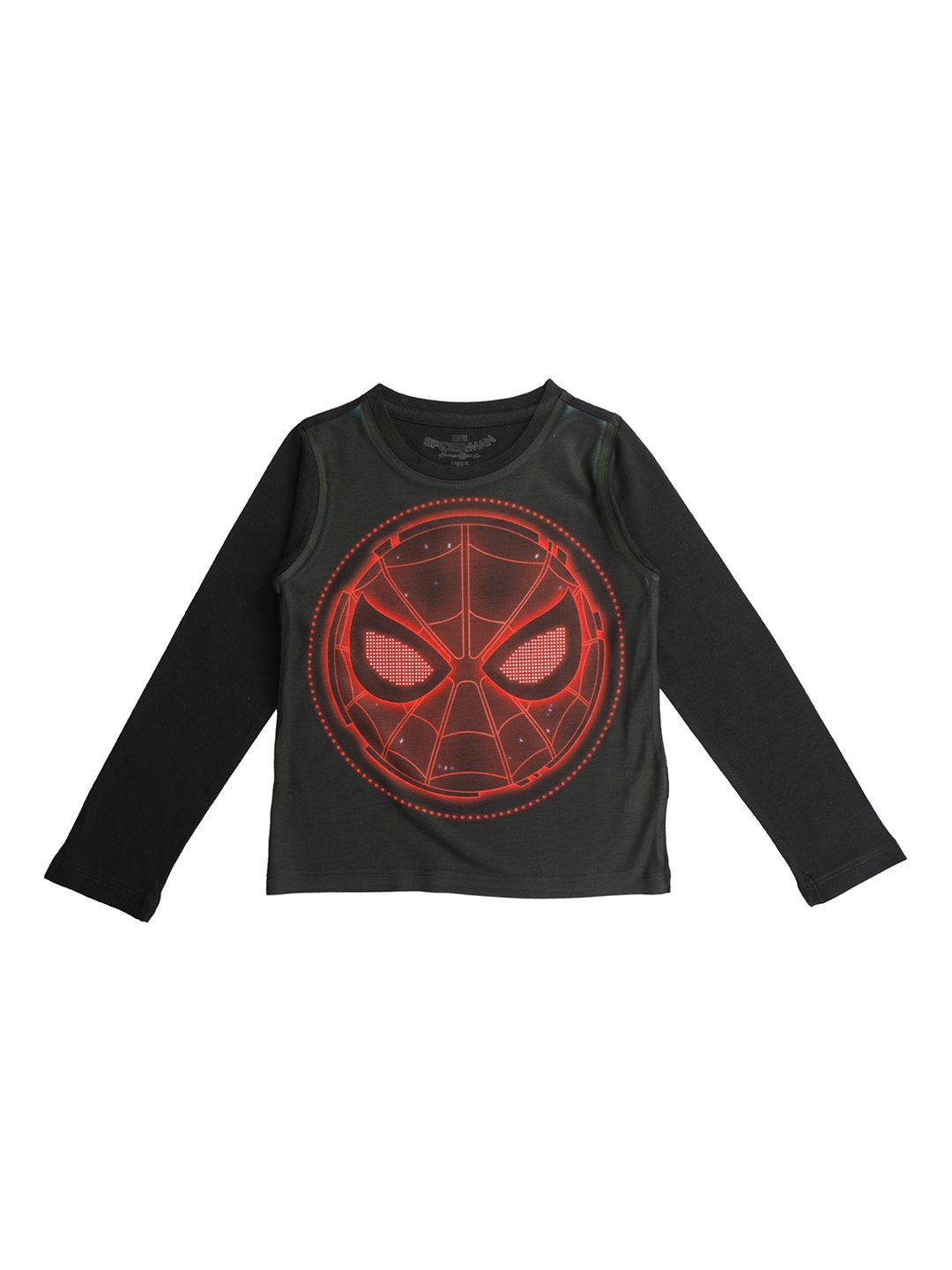 

Marvel by Wear Your Mind Boys Black Printed Round Neck T-shirt