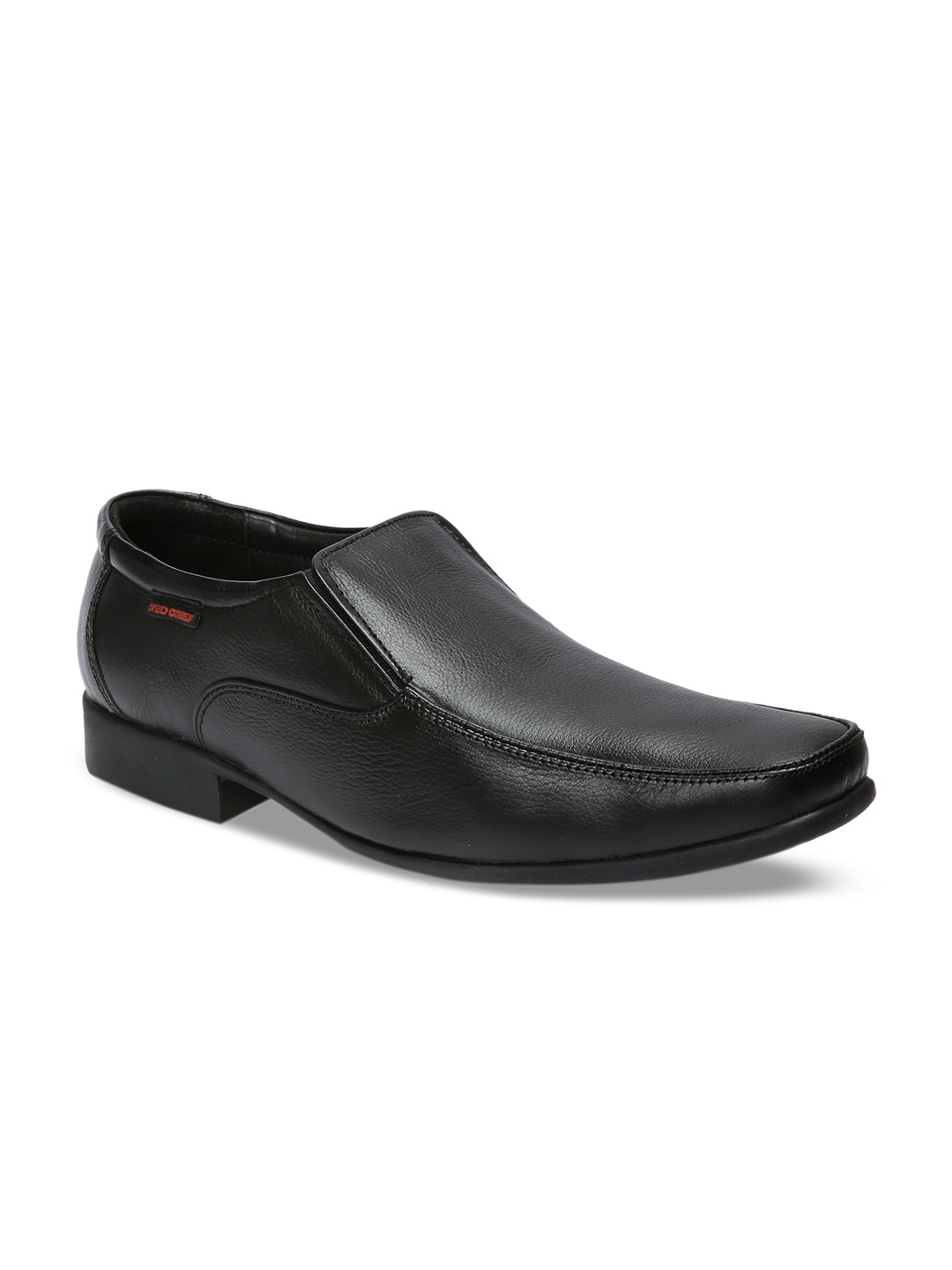 

Red Chief Men Black Leather Formal Slip On Shoes