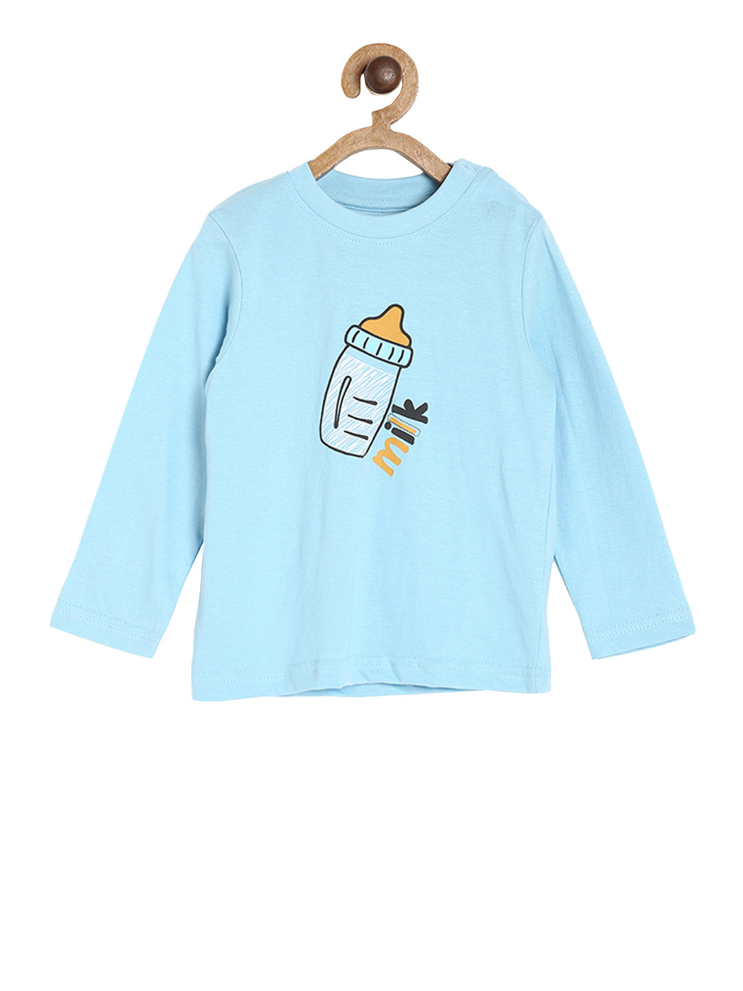 

MINI KLUB Unisex Pack of 2 Blue & Pink Printed Top