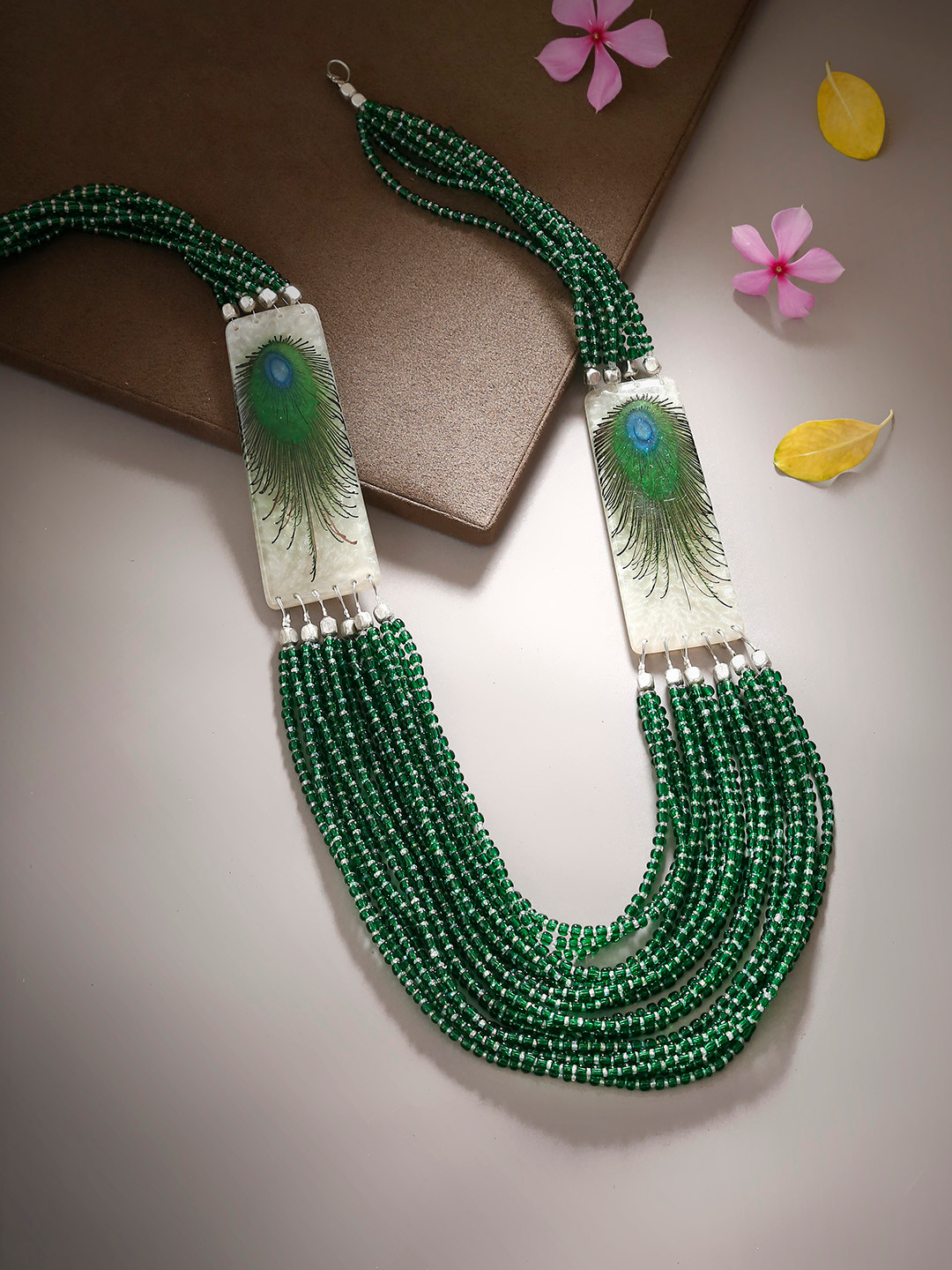

Bamboo Tree Jewels Green Antique Chain