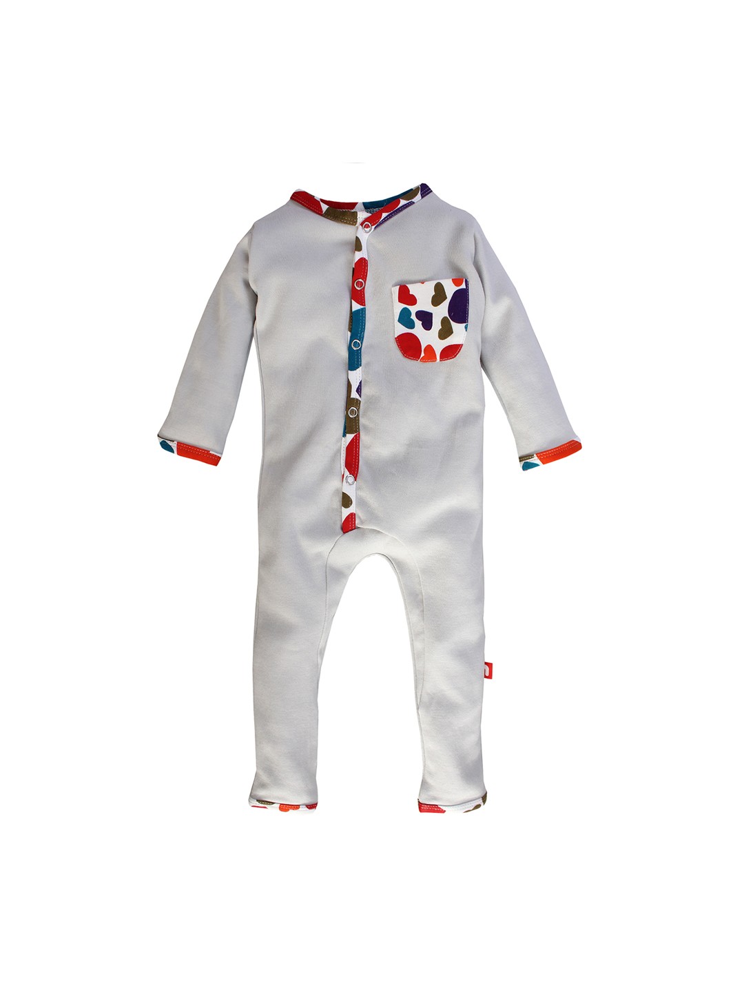 

Nino Bambino Baby Boys Blue Solid Rompers with Contrast Pocket