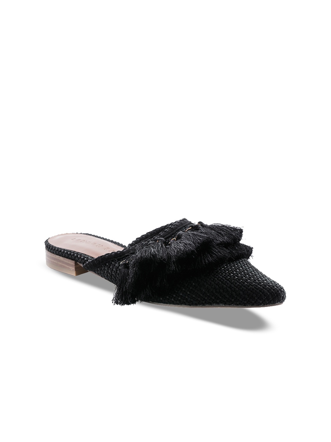 

London Rag Women Black Solid Mules