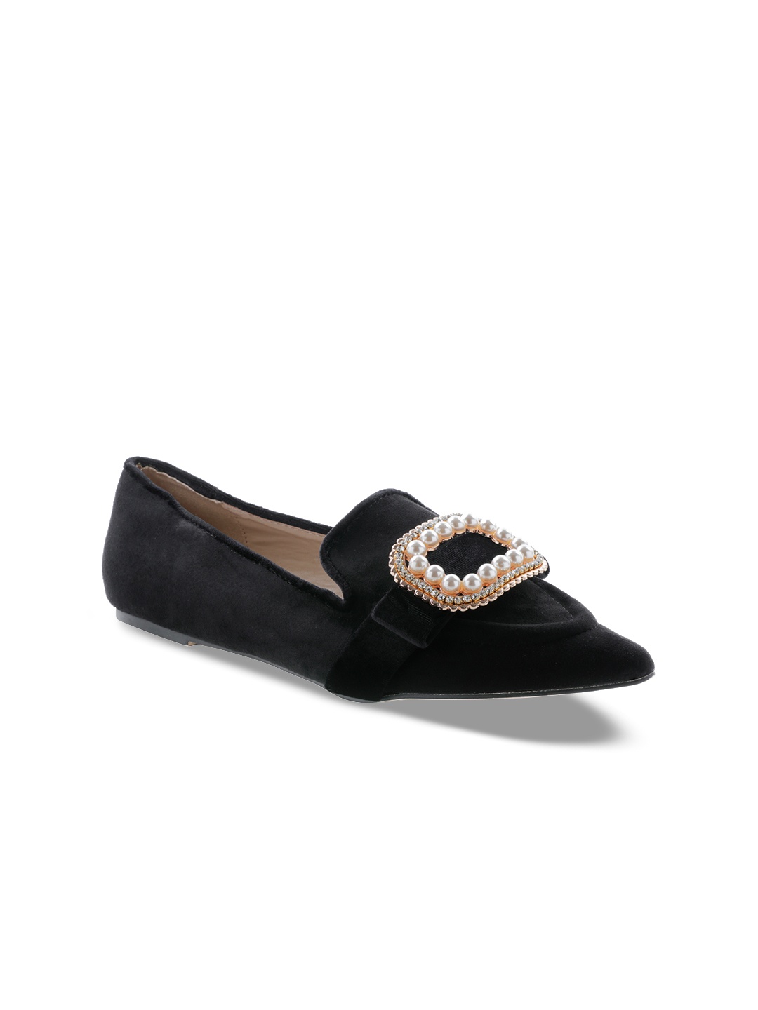 

London Rag Women Black Embellished Ballerinas