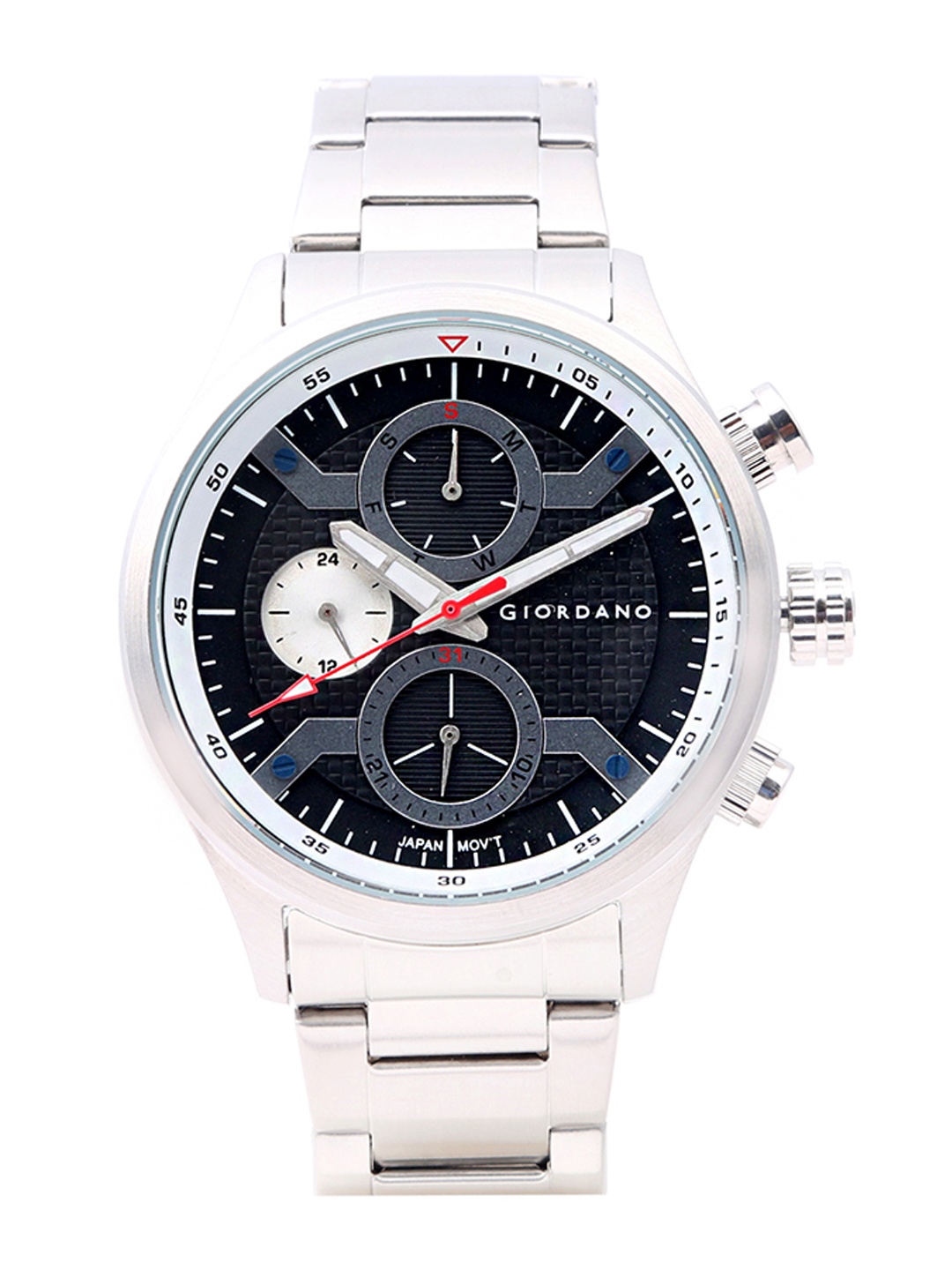 

GIORDANO Men Silver-Toned Analogue Watch