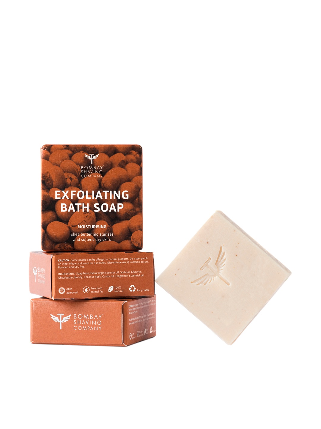 

Bombay Shaving Company Pack Of 3 Shea Butter Moisturising Bath Soap, Cream