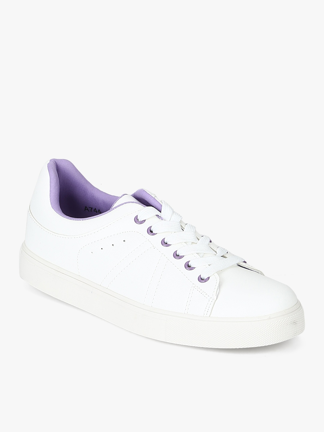

Jove Men White Solid Casual Sneakers
