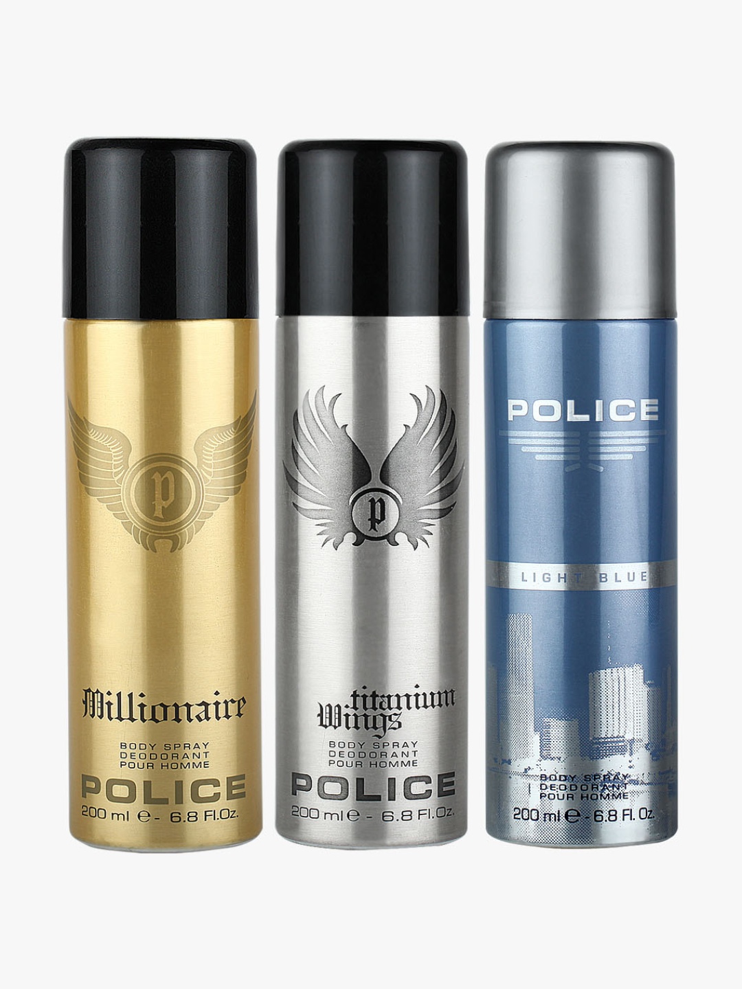 

Millionaire+Wings Titanium+Light Blue Deo Set (3X200ml), Na