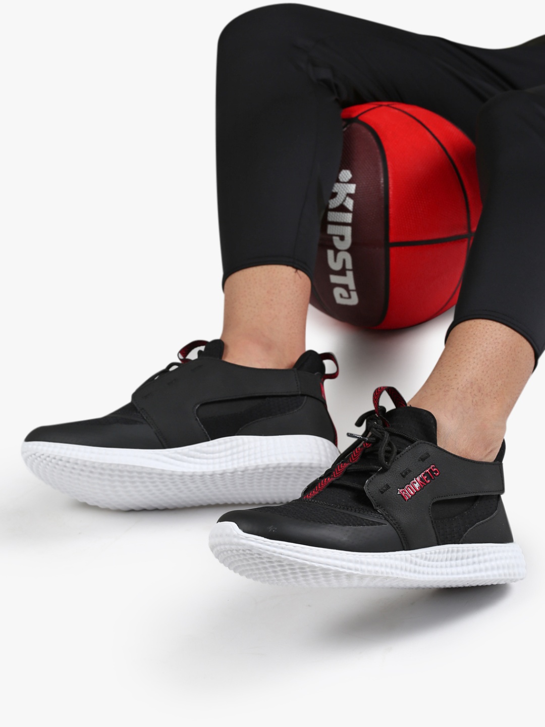 

Houston Rockets Black High Top Sneakers