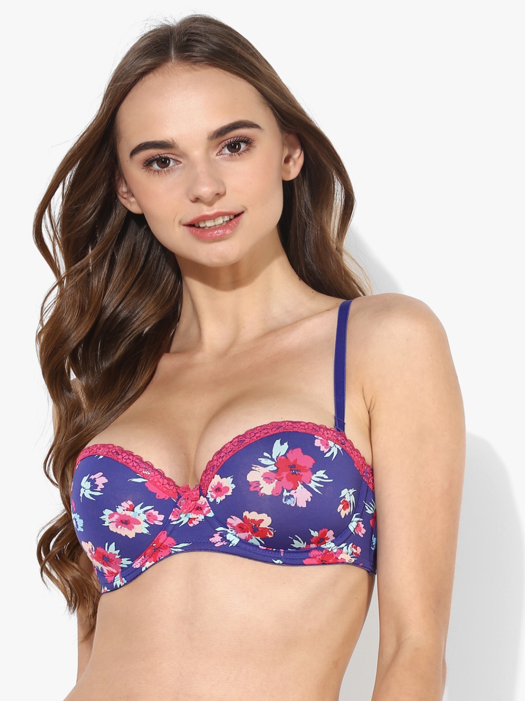 

Bwitch Blue Printed Underwired Lightly Padded Everyday Bra 8903411921167