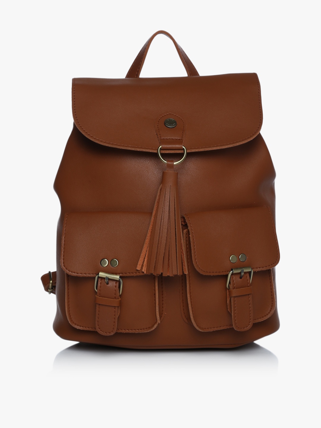 

Tan Polyurethane (Pu) Handbag