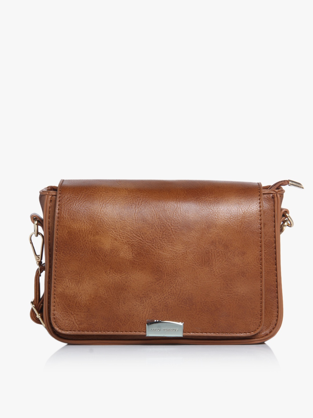 

Tan Polyurethane (Pu) Sling Bag