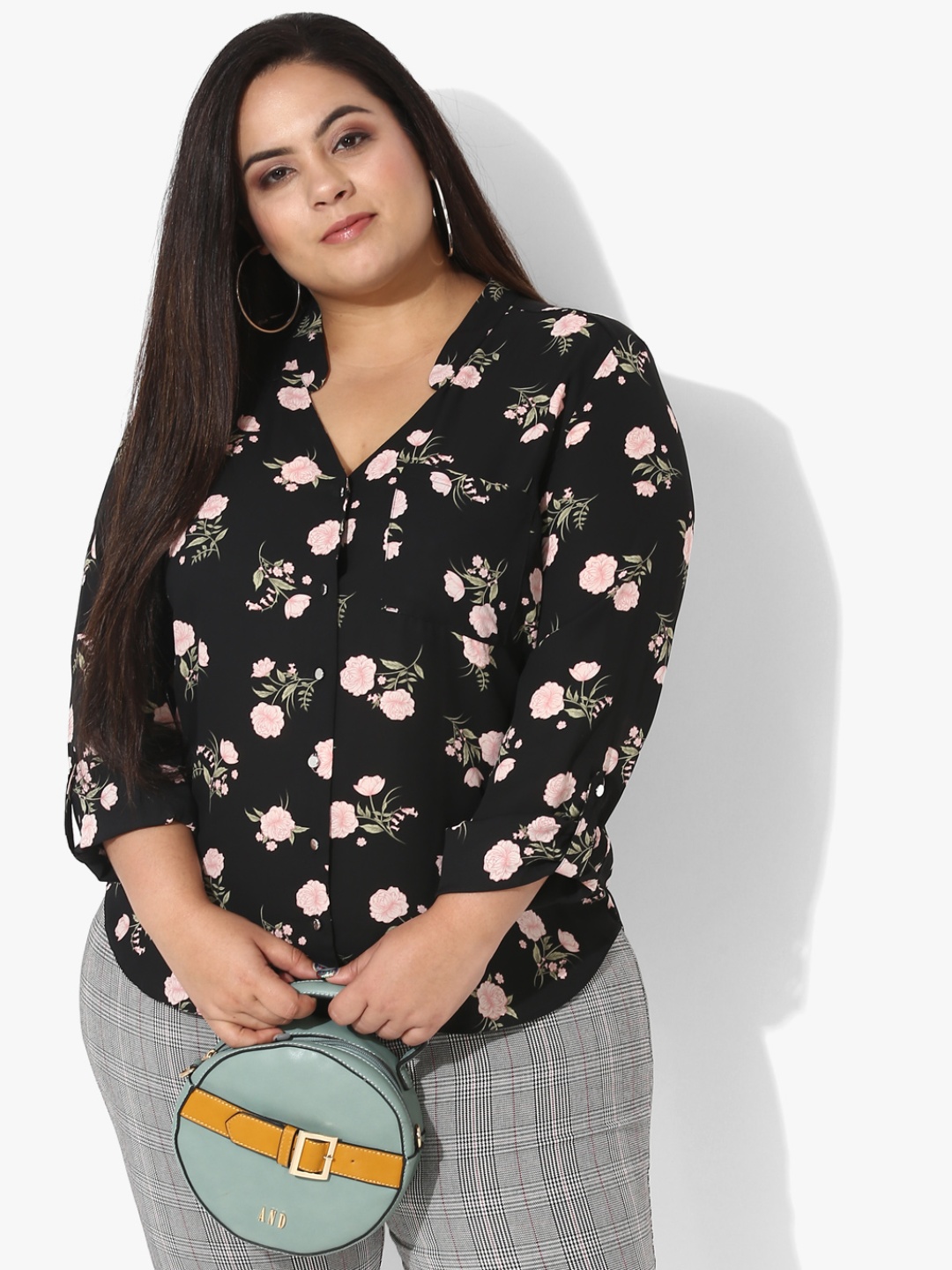 

Black Printed Blouse