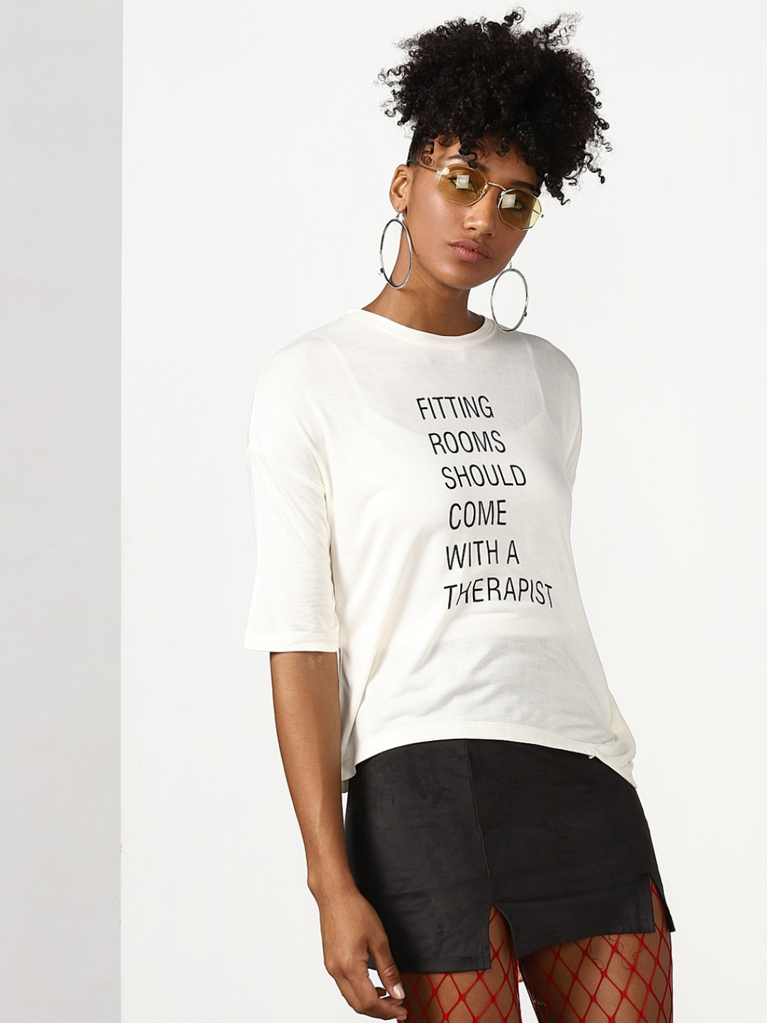 Off-White Printed Blouse