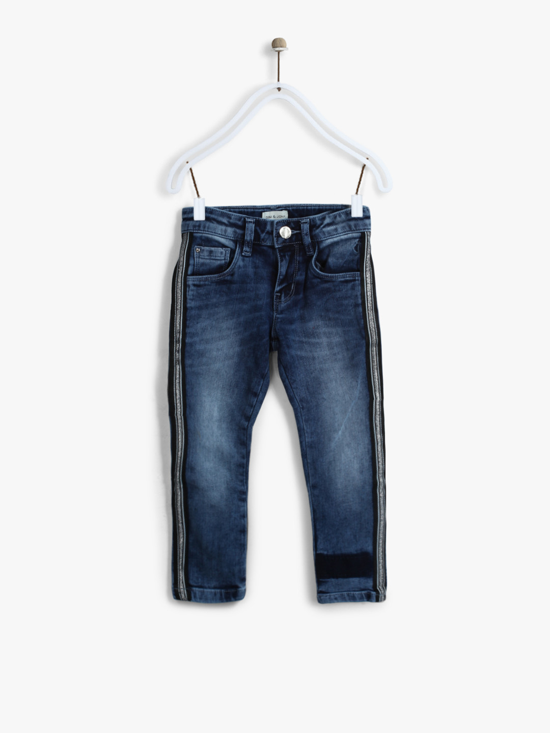 

Gini and Jony Girls Navy Slim Fit Mid-Rise Clean Look Jeans, Navy blue